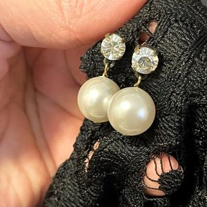 Sabika crystal and pearl earrings